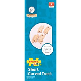 Bigjigs Rail Short circular rail 10 cm 4 pcs, Bigjigs Rail