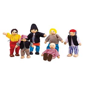 Bigjigs Toys Pirates Set 6 pcs, Bigjigs Toys