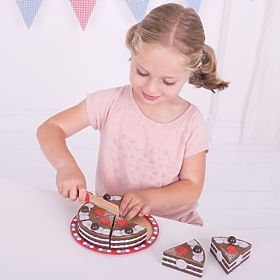 Bigjigs Toys Slicing Chocolate Cake, Bigjigs Toys