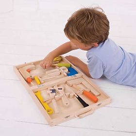 Bigjigs Toys Wooden Tool Case, Bigjigs Toys