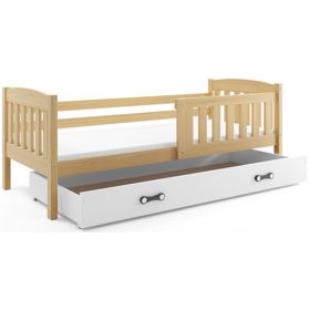 Children's Bed Exclusive Natural with Graphite Detail, BMS