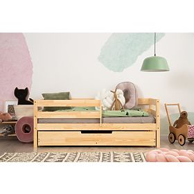 Children's Bed CPD Mila Plus with Drawer - Natural