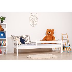 Children's Bed Paul with Guardrail - White, Ourbaby®