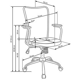 Children's Chair ANDY - Gray/Black