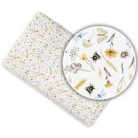 Children's cotton bed sheet - summer meadow