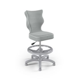 Children's Ergonomic Desk Chair Adjustable for Height 119-142 cm - Gray, ENTELO