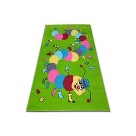 Children's rug FUNKY TOP Caterpillar green
