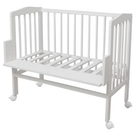 Amy Bedside Crib - White, Waldin
