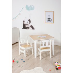 Children's Table with Chairs Natural