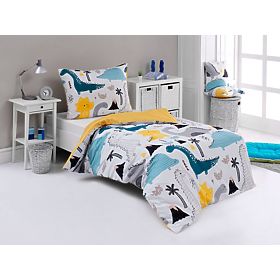 Children's bedding Dinosaurs - 140 x 200 cm + 70 x 90 cm