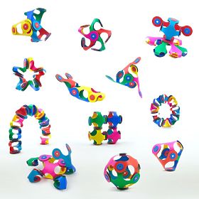 Flexible magnetic kit Clixo, 9 pcs - Mix of colors, CLIXO