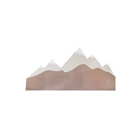 Foam protection for the wall behind the bed Mountains - beige, VYLEN