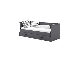 Folding bed HELIOS 200x80 cm - gray