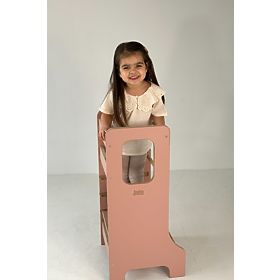 Learning Tower SLIM M - Pink, baby wood