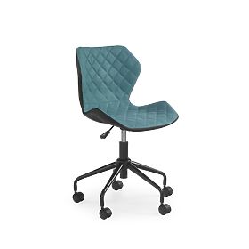 Matrix student chair - black-turquoise, Halmar