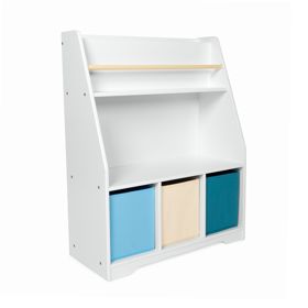 Montessori Bookshelf Cyan - White, FUJIAN GODEA