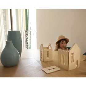 Magnetic Montessori wooden house - magic forest, Babai