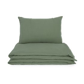 Muslin Bedding Ourbaby 135x100 + 40x60 cm - Green