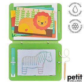 Petit Collage Magnetic drawing board wild animals