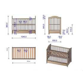 baby trundle bed