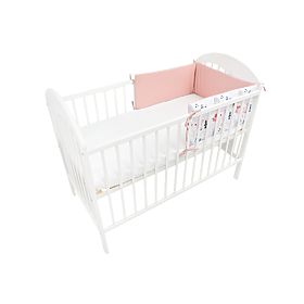 Protective mantinel 180 for cot Fox - pink, Ankras