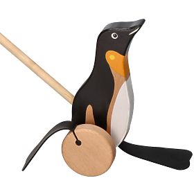 Pulling animal on a stick - Penguin, Goki