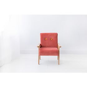 Retro children's armchair Velvet - coral, Modelina Home