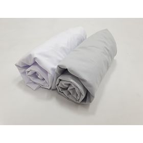 Sheet set 2 pcs - white/grey