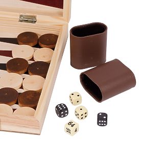 Small Foot Case for chess and backgammon, small foot