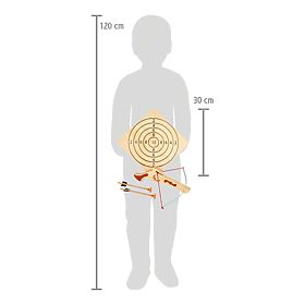 Small Foot Small crossbow with arrows and target, small foot