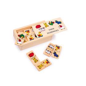 Small Foot Wooden games Domino farm smaller, small foot