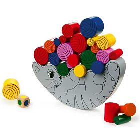 Small Foot Wooden Motor Skill Game Balancing Cat