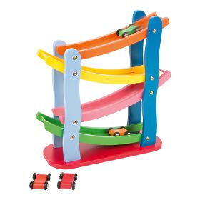 Small Foot Wooden racing track 4 cars, small foot