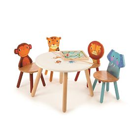 Tidlo Wooden Animal Table, Tidlo