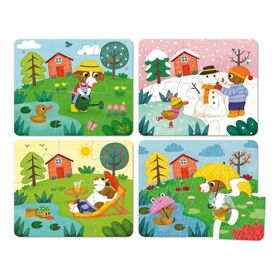 Vilac Wooden puzzle 4 seasons, Vilac