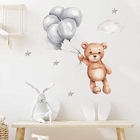 Wall Stickers - Teddy Bear with Balloons