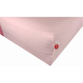 Waterproof cotton sheet - pink 140 x 70 cm