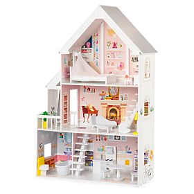 Wooden dollhouse Pastel residence, EcoToys