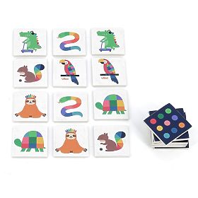 Wooden Memory Game - Rainbow Animals, Vilac