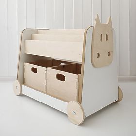 Wooden Shelf on Wheels, baby wood