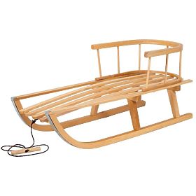 Wooden sled with padding - Forest, CHILL